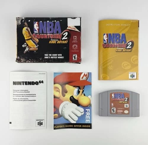 NBA Courtside 2 Featuring Kobe Bryant For Nintendo 64 N64 CIB Tested Authentic