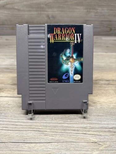 Dragon Warrior IV 4 (Nintendo NES) Authentic - Game Only - Tested