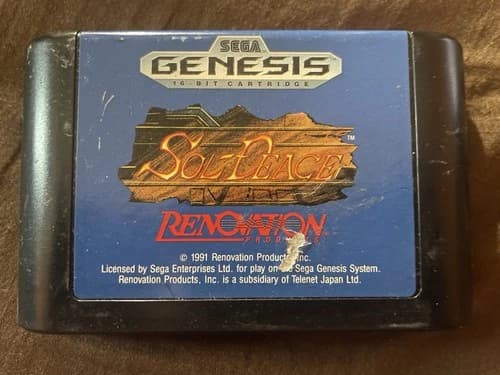 Sol-Deace Sega Genesis - Authentic Tested Working 1991 Shooter