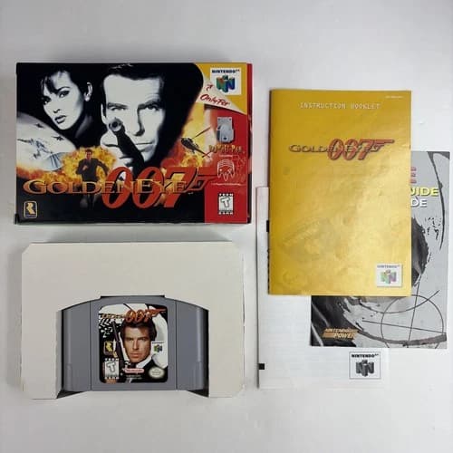 CLEAN! Goldeneye 007 (Nintendo 64. N64) Complete In Box Authentic Inserts