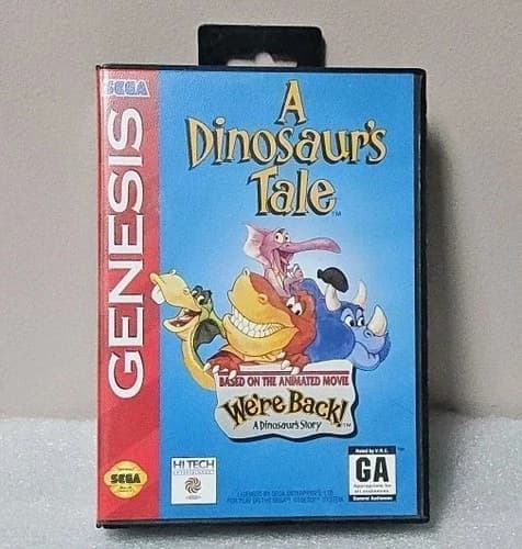 A Dinosaur’s Tale (CIB) ~ Sega Genesis ~ Tested And Works AMAZING CONDITION
