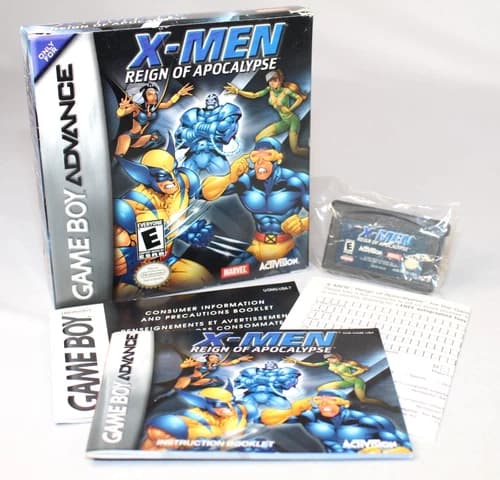 X-Men: Reign of Apocalypse GBA Complete CIB! Great Condition w/ RARE REG CARD!