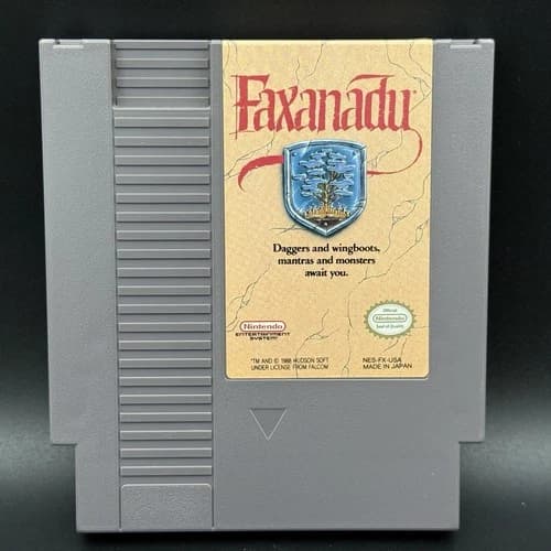 Faxanadu (Nintendo Entertainment System, 1989, NES) Cleaned Tested
