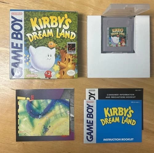 Kirby's Dream Land (Nintendo Game Boy, 1992) Complete CIB Authentic Ex Condition
