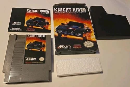 Knight Rider - (Nintendo NES Video Game, 1989) - Complete In Box CIB Tested