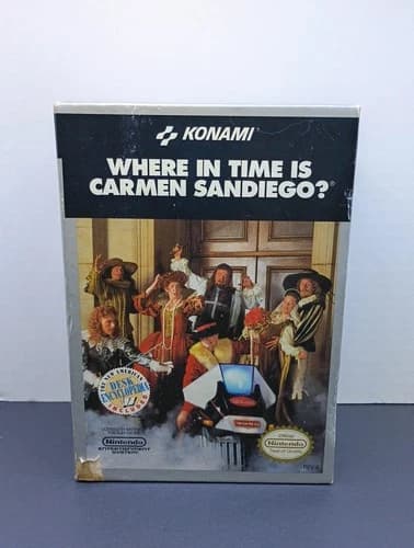 Where in Time is Carmen Sandiego? Complete w/ Encyclopedia Nintendo NES