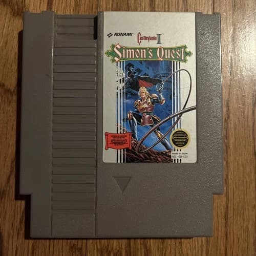 Castlevania II Simon's Quest Nintendo NES 1987, Loose Game Cartridge, Tested