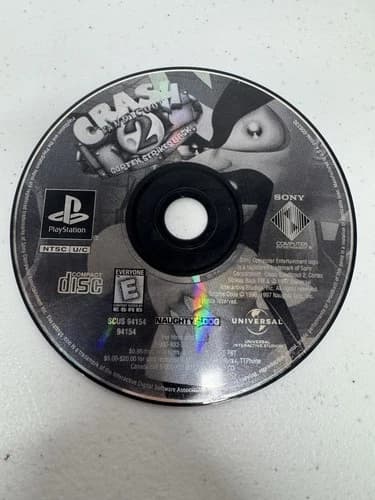 Crash Bandicoot 2 Cortex Strikes Back PlayStation 1 PS1 Disc Only Tested Working