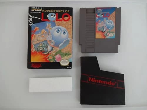 Adventures of Lolo Complete in Box Nintendo NES CIB