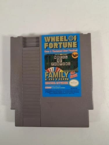 Wheel Of Fortune Family Edition (Nintendo Entertainment System, 1990) Game Only