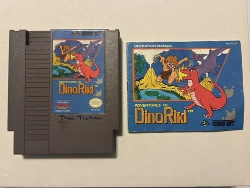 Adventures Of Dino Riki NES 1989 AUTHENTIC TESTED Nintendo NES