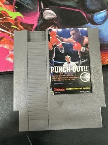 Mike Tyson's Punch-Out!! Nintendo NES Game Cartridge Boxing Tested Working