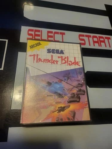 Thunder Blade Sega Master System Game And Cartridge, Tested And Working