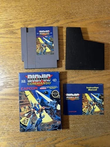 Bionic Commando Complete In Box Nintendo Capcom NES CIB
