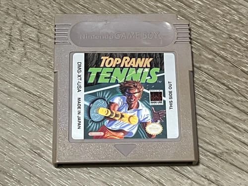Top Rank Tennis Nintendo Game Boy Cleaned & Tested Authentic