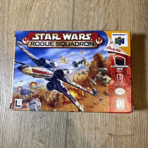Star Wars: Rogue Squadron (Nintendo 64 N64, 1998) Authentic CIB Great Shape!