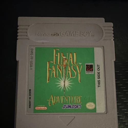 Nintendo Final Fantasy Adventure Game Boy 1991 Authentic Tested and Working!