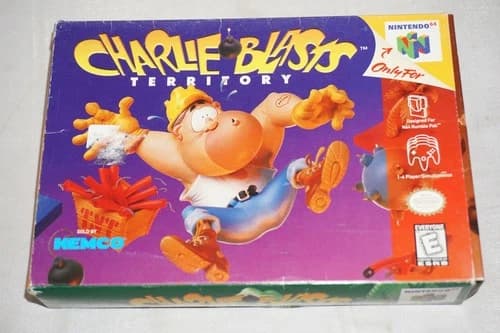 Charlie Blasts Territory (Nintendo 64 N64) Complete in Box CIB