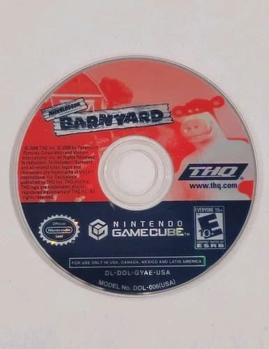 Nickelodeon Barnyard (Nintendo GameCube) Disc Only