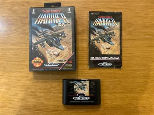Sega Genesis - Task Force Harrier EX - Box - Manual - Complete