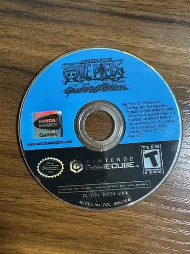 One Piece Grand Adventure Gamecube Game Disc Only Tested Working