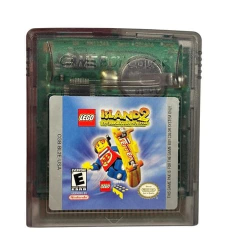 Nintendo GameBoy Color Lego Island 2 CGB-BL2E-USA Vintage Video Game TESTED