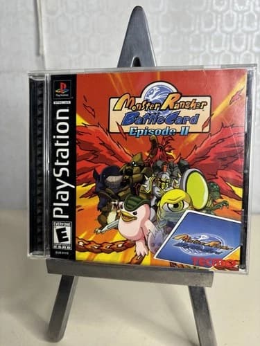 Monster Rancher Battle Card Episode II 2 PS1 CIB Game Case Black Disc Manual Reg