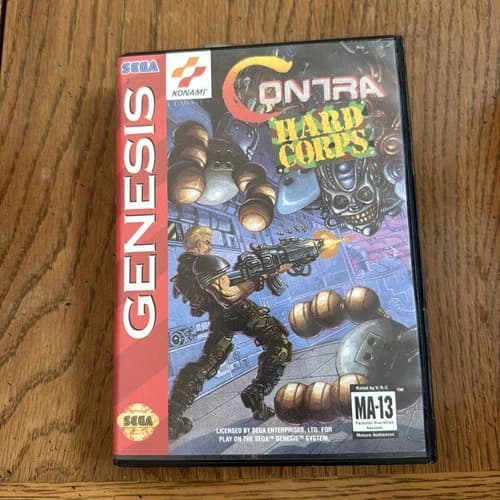 Contra Hard Corps (Sega Genesis 1994) Complete W/ Manual And Registration