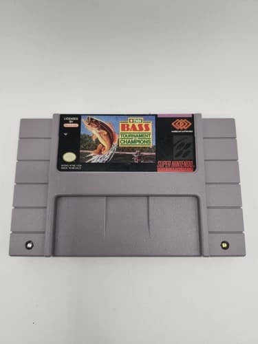 TNN Bass Tournament of Champions (Super Nintendo Entertainment System 1993) Mint