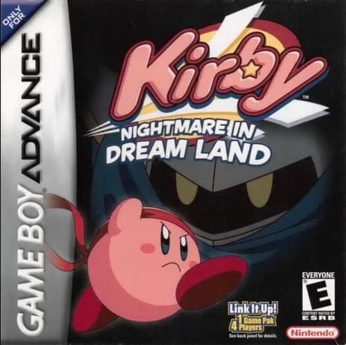 Kirby Nightmare in Dream Land GBA Video Game Gameboy Advance 2002