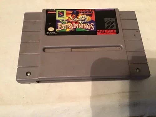 Extra Innings Baseball Super Nintendo SNES Tested Works - Used Condition