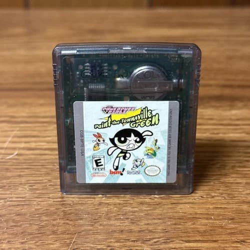Powerpuff Girls Paint the Townsville Green Nintendo Game Boy Color - TESTED