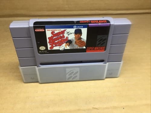 SNES Super Bases Loaded Game Super Nintendo Entertainment System 1991