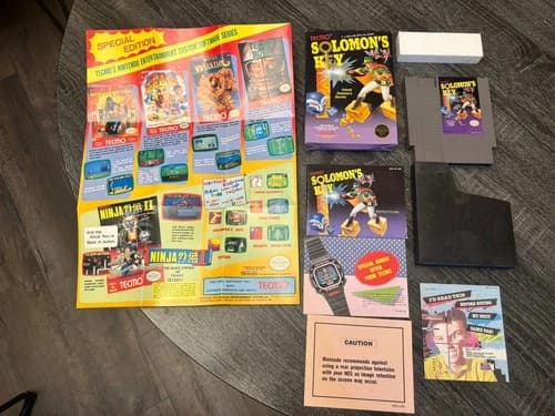 Retro 1987 Solomon's Key CIB - Nintendo Entertainment System NES