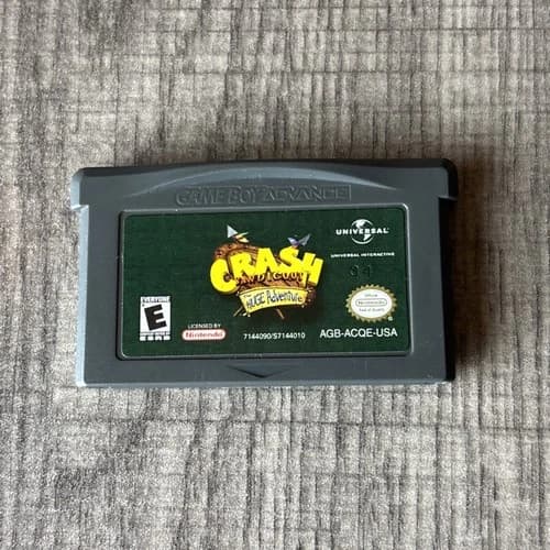 Crash Bandicoot: The Huge Adventure Platformer Game Boy Advance GBA Tested