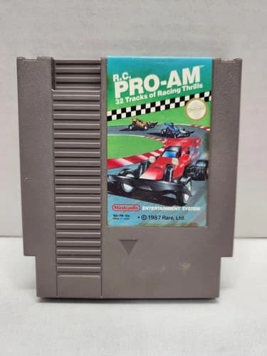 R.C. Pro-Am Nintendo 1988 NES Authentic Game Cartridge Works