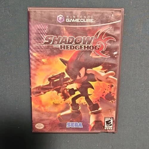 SEGA Shadow the Hedgehog Nintendo GameCube Multiplayer Shooter E10+ 2005 NTSC