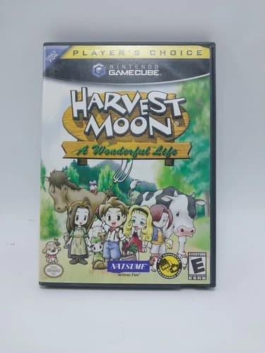 Harvest Moon: A Wonderful Life (Nintendo Gamecube, 2004) CIB Complete, TESTED