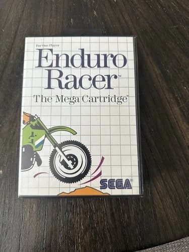 Sega Masters System Game Enduro Racer CIB Complete In Box