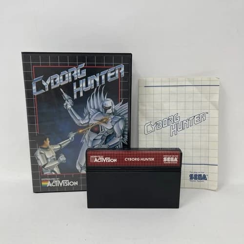 Cyborg Hunter Sega Master System SMS Authentic Complete CIB w/Manual - Tested