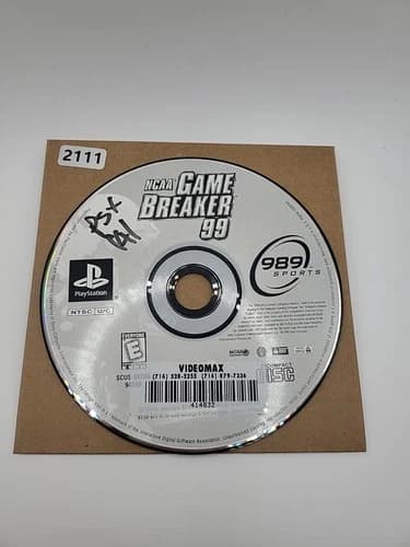 NCAA GameBreaker 99 (Sony PlayStation 1, 1998) DISC ONLY NO Usps TRACKING
