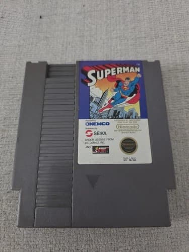 Superman (Nintendo NES, 1988) Kemco - Cartridge Is Clean Tested Authentic