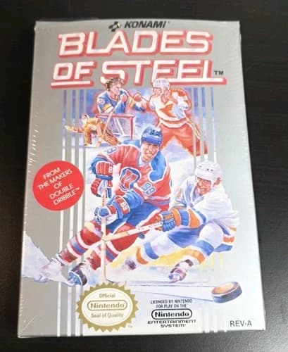 1988 Nintendo BLADES OF STEEL NES Game Box ONLY W/Manual Inserts CLEAN