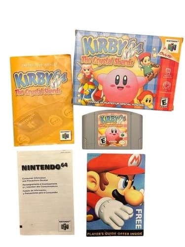 Kirby 64: The Crystal Shards N64 CIB (Nintendo 64, 2000) Complete in Box