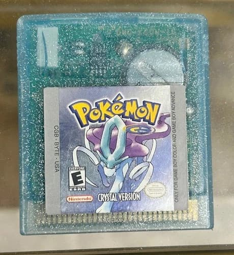 Pokemon Crystal Version (Nintendo Gameboy Color, 2001) GBC OG Authentic