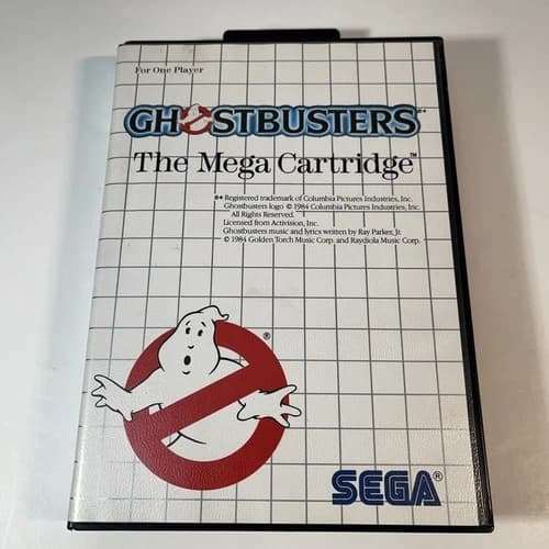 Ghostbusters (Sega Master System, 1987) CIB Complete w Manual