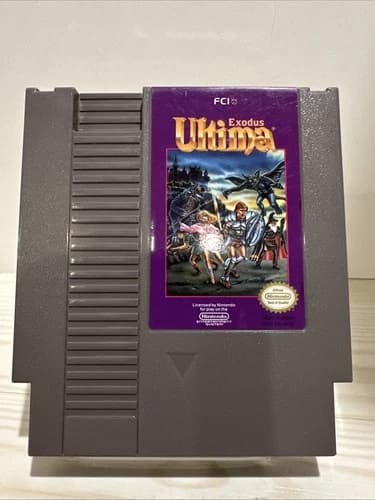 Ultima: Exodus (FCI, 1989) NES Game Cart Only, Tested & Working