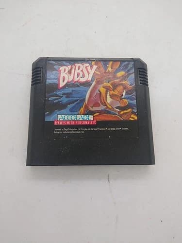Bubsy in Claws Encounters of the Furred Kind Sega Genesis Video Game Cart