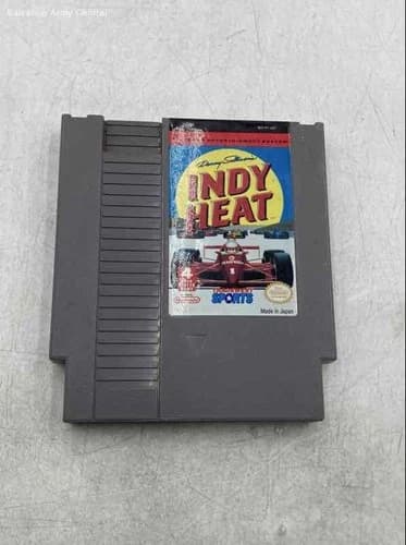 Vintage Nintendo Entertainment System Danny Sullivan's Indy Heat Video Game