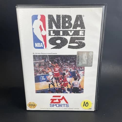 NBA Live 95 (Sega Genesis, 1994) CIB Complete w/Manual Basketball